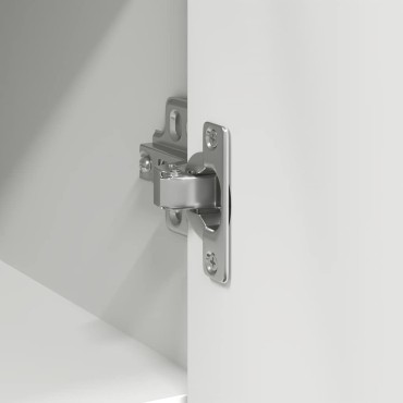 vidaXL Συρταριέρα με Συρτάρια Λευκή 101x35x76cm από Επεξ. Ξύλο 1 τεμ.