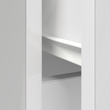 vidaXL Συρταριέρα με Συρτάρια Λευκή 101x35x76cm από Επεξ. Ξύλο 1 τεμ.