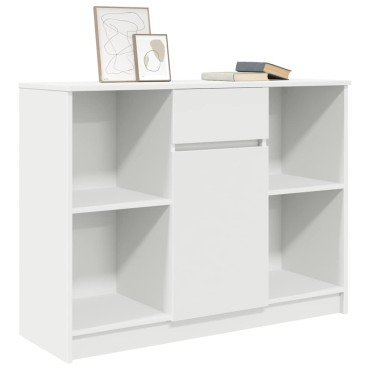 vidaXL Συρταριέρα με Συρτάρια Λευκή 101x35x76cm από Επεξ. Ξύλο 1 τεμ.