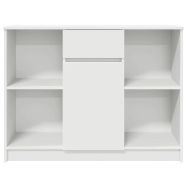 vidaXL Συρταριέρα με Συρτάρια Λευκή 101x35x76cm από Επεξ. Ξύλο 1 τεμ.