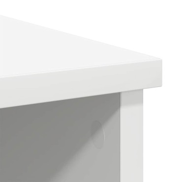 vidaXL Συρταριέρα με Συρτάρια Λευκή 101x35x76cm από Επεξ. Ξύλο 1 τεμ.