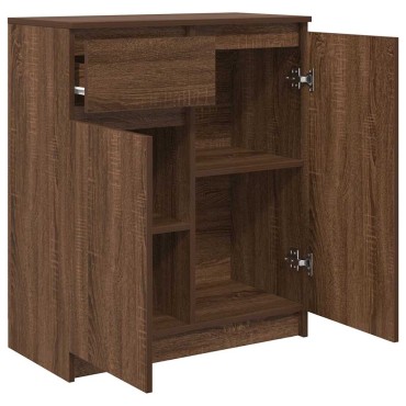 vidaXL Συρταριέρα με Συρτάρια καφέ δρυς 71x35x84cm Επεξ. Ξύλο 1 τεμ.