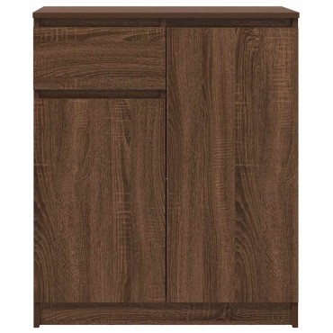 vidaXL Συρταριέρα με Συρτάρια καφέ δρυς 71x35x84cm Επεξ. Ξύλο 1 τεμ.