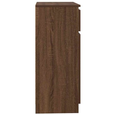 vidaXL Συρταριέρα με Συρτάρια καφέ δρυς 71x35x84cm Επεξ. Ξύλο 1 τεμ.
