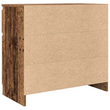 vidaXL Συρταριέρα με Συρτάρια Παλαιό ξύλο 71x35x65cm από Επεξ. Ξύλο 1 τεμ.