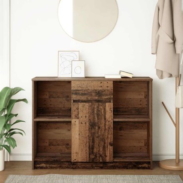 vidaXL Συρταριέρα με Συρτάρια Παλαιό ξύλο 101x35x76cm από Επεξ. Ξύλο 1 τεμ.
