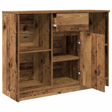 vidaXL Συρταριέρα με Συρτάρια Παλαιό ξύλο 101x35x76cm από Επεξ. Ξύλο 1 τεμ.