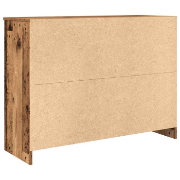 vidaXL Συρταριέρα με Συρτάρια Παλαιό ξύλο 101x35x76cm από Επεξ. Ξύλο 1 τεμ.