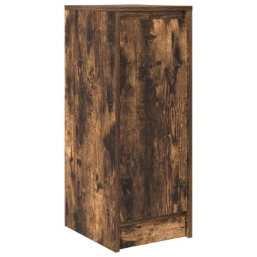 vidaXL Sideboard Καπνιστή δρυς 29,5x34x76cm Κατασκευασμένο ξύλο 1 τεμ.