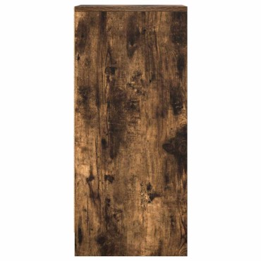 vidaXL Sideboard Καπνιστή δρυς 29,5x34x76cm Κατασκευασμένο ξύλο 1 τεμ.
