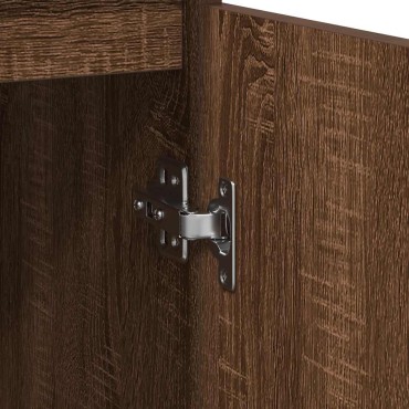 vidaXL Ντουλάπι Καφέ Δρυς 29,5x34x76cm Επεξεργασμένο Ξύλο 1 τεμ.