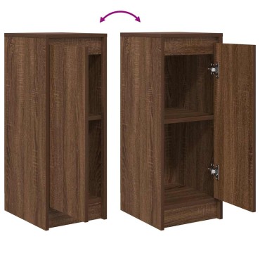 vidaXL Ντουλάπι Καφέ Δρυς 29,5x34x76cm Επεξεργασμένο Ξύλο 1 τεμ.