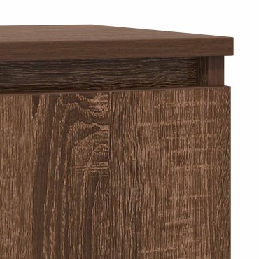 vidaXL Ντουλάπι Καφέ Δρυς 29,5x34x76cm Επεξεργασμένο Ξύλο 1 τεμ.