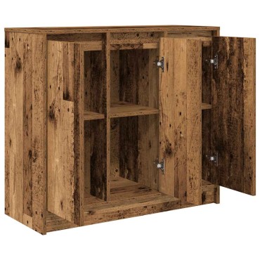 vidaXL Συρταριέρα Παλιό ξύλο 85x34x76cm Ξύλο μηχανής 1 τεμ.