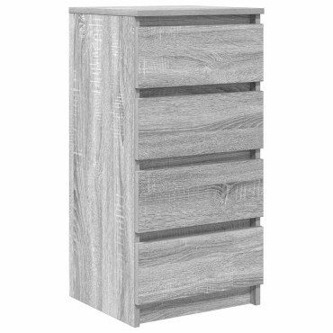 vidaXL Ντουλάπι Γκρι Sonoma 37,5x35x76cm Ξύλινο μηχανουργικό ξύλο 1 τεμ.