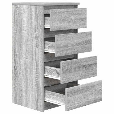 vidaXL Ντουλάπι Γκρι Sonoma 37,5x35x76cm Ξύλινο μηχανουργικό ξύλο 1 τεμ.