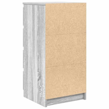 vidaXL Ντουλάπι Γκρι Sonoma 37,5x35x76cm Ξύλινο μηχανουργικό ξύλο 1 τεμ.