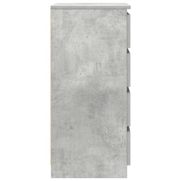 vidaXL Ντουλάπι Γκρι Σκυροδέματος 37,5x35x76cm Επεξεργασμένο Ξύλο 1 τεμ.