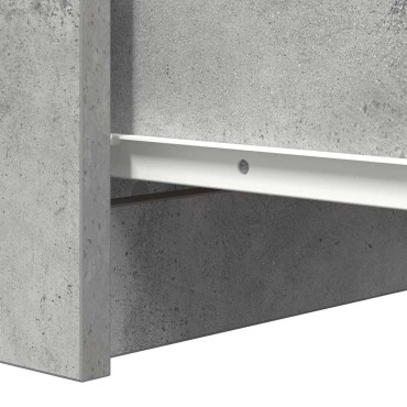 vidaXL Ντουλάπι Γκρι Σκυροδέματος 37,5x35x76cm Επεξεργασμένο Ξύλο 1 τεμ.