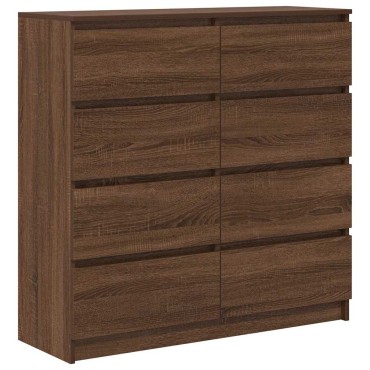 vidaXL Ντουλάπι Καφέ Δρυς 100x35x99cm από Επεξεργασμένο Ξύλο 1 τεμ.