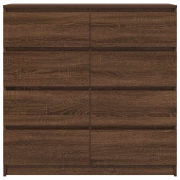 vidaXL Ντουλάπι Καφέ Δρυς 100x35x99cm από Επεξεργασμένο Ξύλο 1 τεμ.
