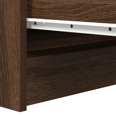 vidaXL Ντουλάπι Καφέ Δρυς 100x35x99cm από Επεξεργασμένο Ξύλο 1 τεμ.