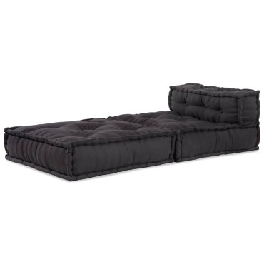 vidaXL Modular Pouffe Anthracite 70x70x54 ύφασμα 70x70x54 cm