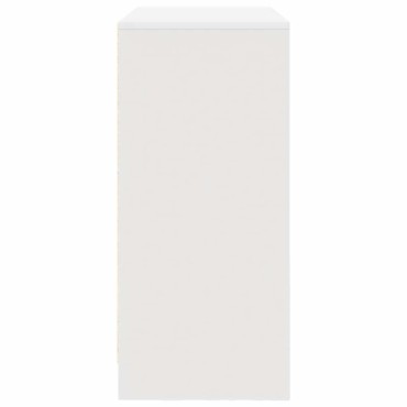 vidaXL Συρταριέρα με Συρτάρια Λευκή 80x34x76cm από Επεξ. Ξύλο 1 τεμ.