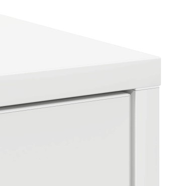 vidaXL Συρταριέρα με Συρτάρια Λευκή 80x34x76cm από Επεξ. Ξύλο 1 τεμ.