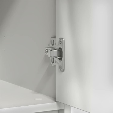 vidaXL Συρταριέρα με Συρτάρια Λευκή 80x34x76cm από Επεξ. Ξύλο 1 τεμ.