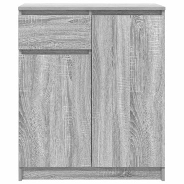 vidaXL Συρταριέρα με Συρτάρια Γκρι Sonoma 71x35x84cm από Επεξ. Ξύλο 1 τεμ.