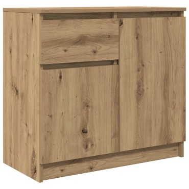 vidaXL Συρταριέρα με Συρτάρια Τεχνίτης Δρυς 71x35x65cm Επεξ. Ξύλο 1 τεμ.