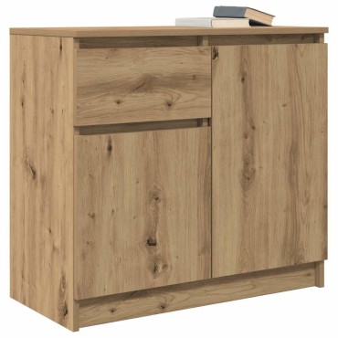 vidaXL Συρταριέρα με Συρτάρια Τεχνίτης Δρυς 71x35x65cm Επεξ. Ξύλο 1 τεμ.