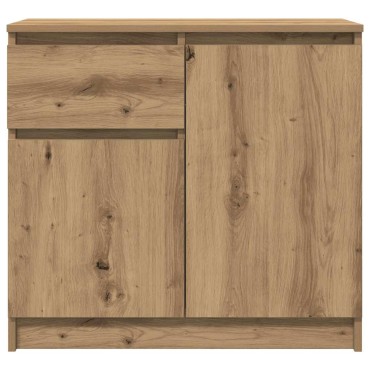 vidaXL Συρταριέρα με Συρτάρια Τεχνίτης Δρυς 71x35x65cm Επεξ. Ξύλο 1 τεμ.