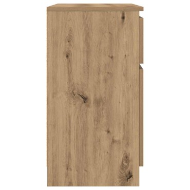 vidaXL Συρταριέρα με Συρτάρια Τεχνίτης Δρυς 71x35x65cm Επεξ. Ξύλο 1 τεμ.