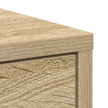 vidaXL Συρταριέρα με Συρτάρια Sonoma Δρυς 80x34x76cm από Επεξ. Ξύλο 1 τεμ.