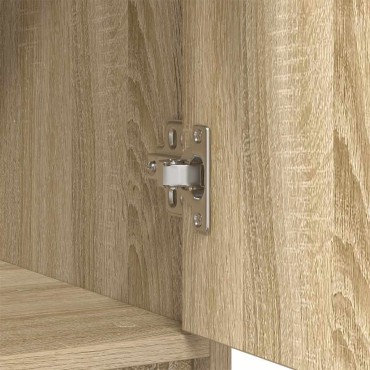 vidaXL Συρταριέρα με Συρτάρια Sonoma Δρυς 80x34x76cm από Επεξ. Ξύλο 1 τεμ.