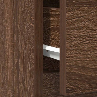 vidaXL Συρταριέρα με Συρτάρια καφέ δρυς 71x35x65cm Επεξ. Ξύλο 1 τεμ.