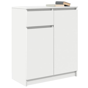 vidaXL Συρταριέρα με Συρτάρια Λευκή 71x35x84cm από Επεξ. Ξύλο 1 τεμ.