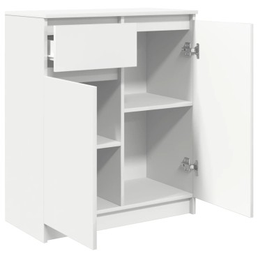 vidaXL Συρταριέρα με Συρτάρια Λευκή 71x35x84cm από Επεξ. Ξύλο 1 τεμ.