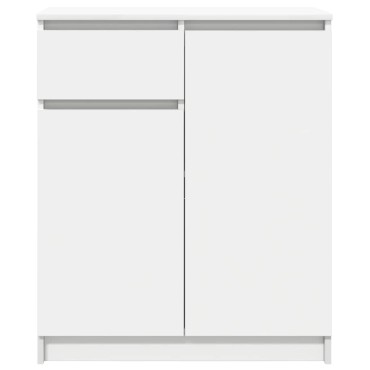 vidaXL Συρταριέρα με Συρτάρια Λευκή 71x35x84cm από Επεξ. Ξύλο 1 τεμ.