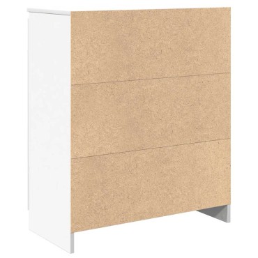 vidaXL Συρταριέρα με Συρτάρια Λευκή 71x35x84cm από Επεξ. Ξύλο 1 τεμ.