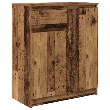 vidaXL Συρταριέρα με Συρτάρια Παλαιό ξύλο 71x35x84cm από Επεξ. Ξύλο 1 τεμ.