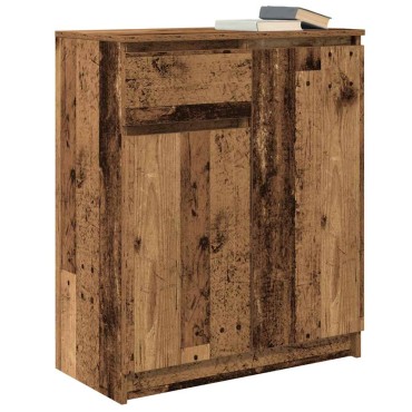 vidaXL Συρταριέρα με Συρτάρια Παλαιό ξύλο 71x35x84cm από Επεξ. Ξύλο 1 τεμ.