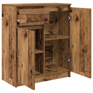 vidaXL Συρταριέρα με Συρτάρια Παλαιό ξύλο 71x35x84cm από Επεξ. Ξύλο 1 τεμ.