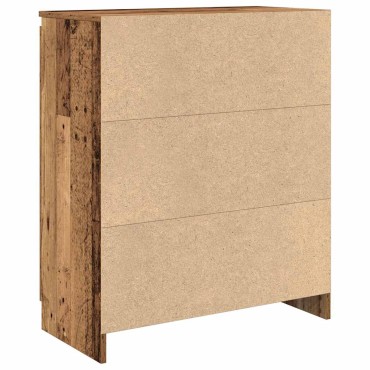 vidaXL Συρταριέρα με Συρτάρια Παλαιό ξύλο 71x35x84cm από Επεξ. Ξύλο 1 τεμ.