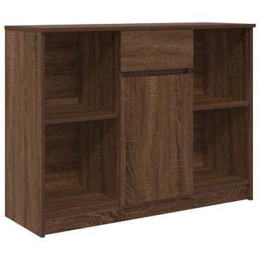 vidaXL Συρταριέρα με Συρτάρια καφέ δρυς 101x35x76cm Επεξ. Ξύλο 1 τεμ.
