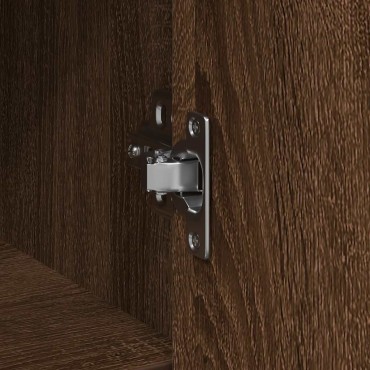 vidaXL Συρταριέρα με Συρτάρια καφέ δρυς 101x35x76cm Επεξ. Ξύλο 1 τεμ.