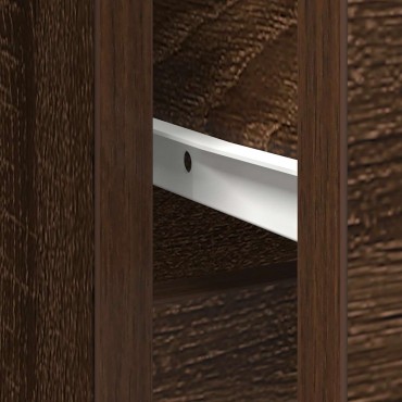 vidaXL Συρταριέρα με Συρτάρια καφέ δρυς 101x35x76cm Επεξ. Ξύλο 1 τεμ.