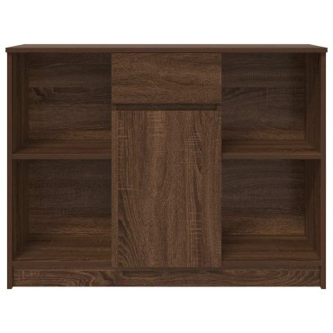 vidaXL Συρταριέρα με Συρτάρια καφέ δρυς 101x35x76cm Επεξ. Ξύλο 1 τεμ.